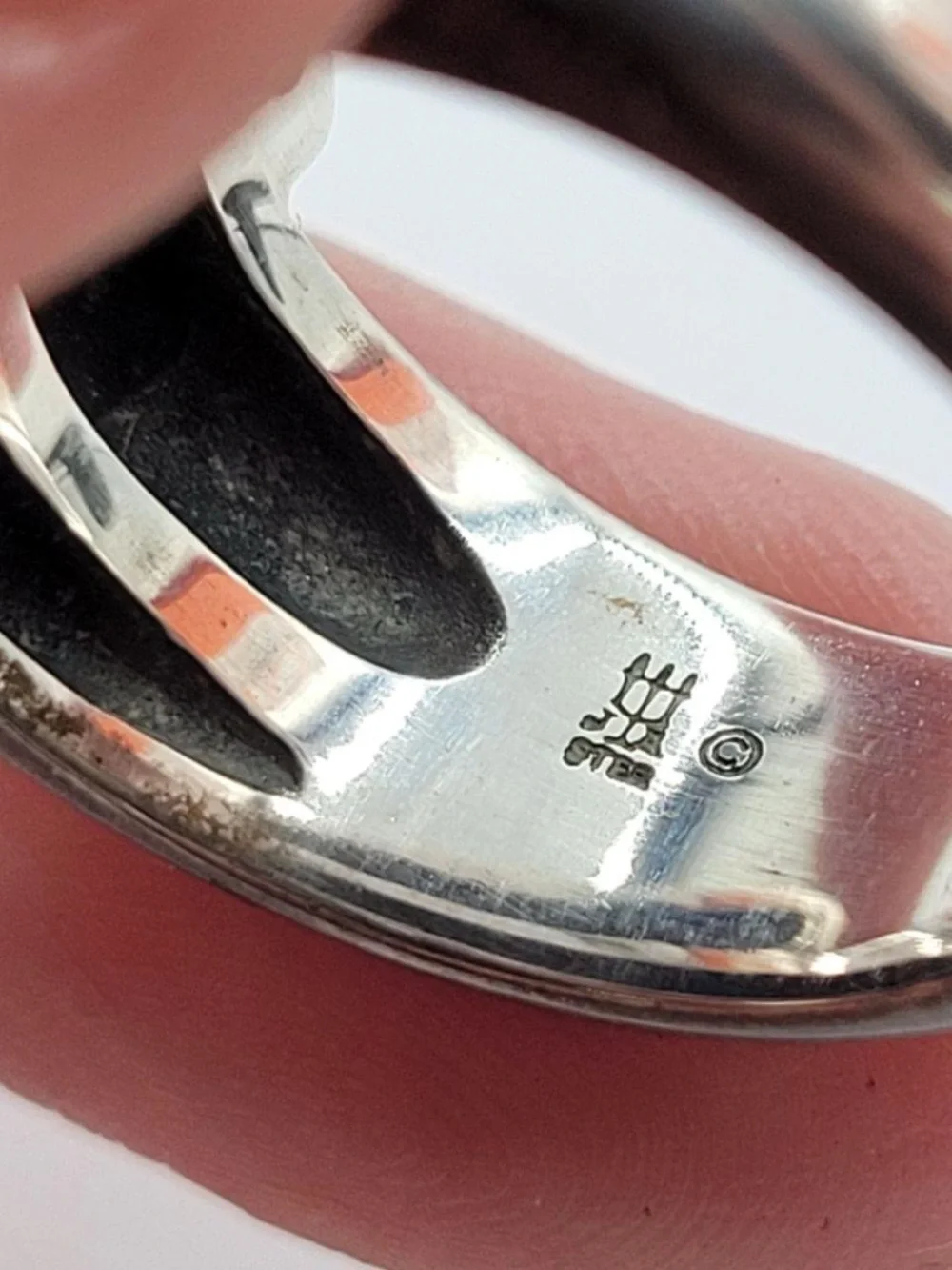 VINTAGE 925 Sterling Silver James Avery Chunky Silver Dome Band Ring size 6.5